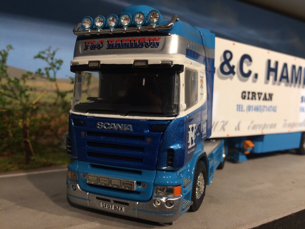 Tekno Tekno Scania R Topline with refrigerated trailer P&C Hamilton