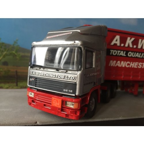 Tekno Tekno ERF EC14 with curtain sided trailer A.K. Worthington