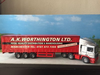 Tekno Tekno ERF EC14 with curtain sided trailer A.K. Worthington