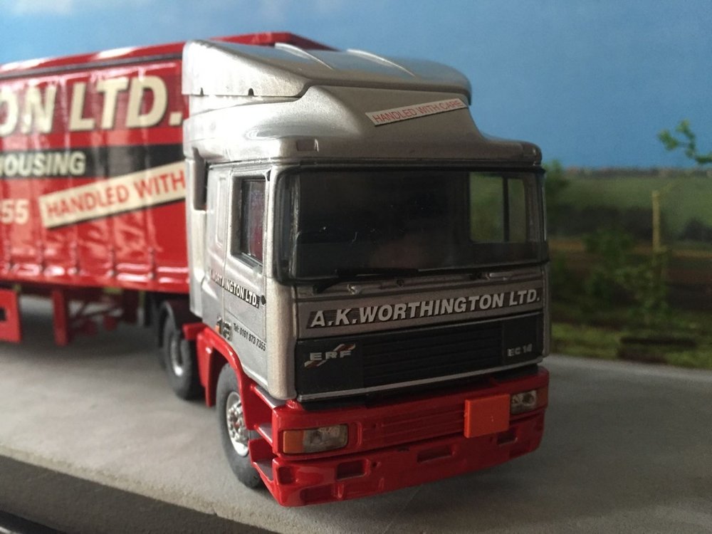 Tekno Tekno ERF EC14 with curtain sided trailer A.K. Worthington