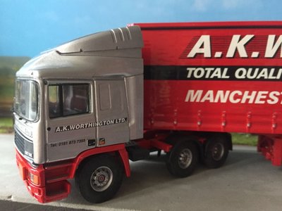 Tekno Tekno ERF EC14 with curtain sided trailer A.K. Worthington