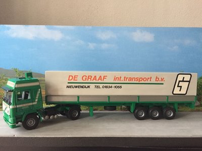 Tekno Tekno Volvo F10 with curtain side trailer de Graaf