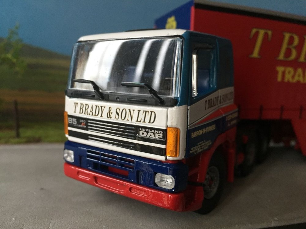 Tekno Tekno DAF 85 6x2 with closed trailer T. Brady & Son