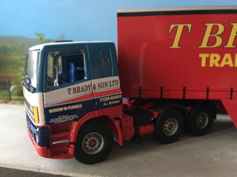 Tekno Tekno DAF 85 6x2 with closed trailer T. Brady & Son