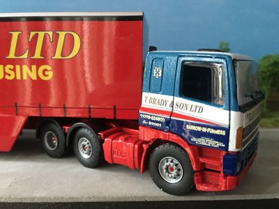 Tekno Tekno DAF 85 6x2 with closed trailer T. Brady & Son