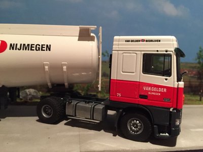 Tekno Tekno DAF 95XF met benzinetank oplegger van Gelder Nijmegen