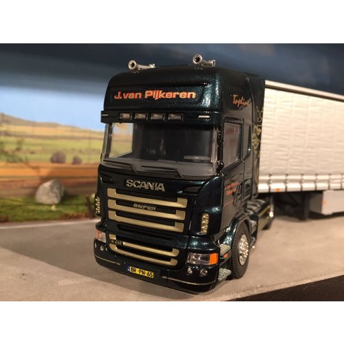 Tekno Tekno Scania R420 met schuifzeilen oplegger J. van Pijkeren Oldebroek Tekno Tekno Scania R420 met schuifzeilen oplegger J. van Pijkeren Oldebroek