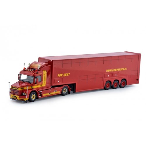 Tekno Tekno Scania 3-serie Torpedo met dubbeldeks veeoplegger Companjen Tekno Tekno Scania 3-serie Torpedo met dubbeldeks veeoplegger Companjen