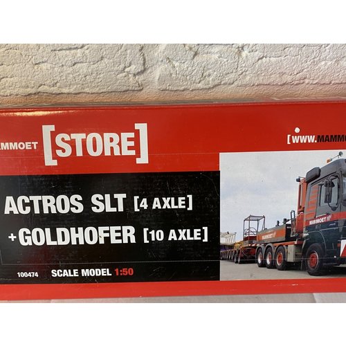 Mammoet store Conrad Mercedes Actros SLT (4-axle) + Goldhofer (10-axle) Mammoet