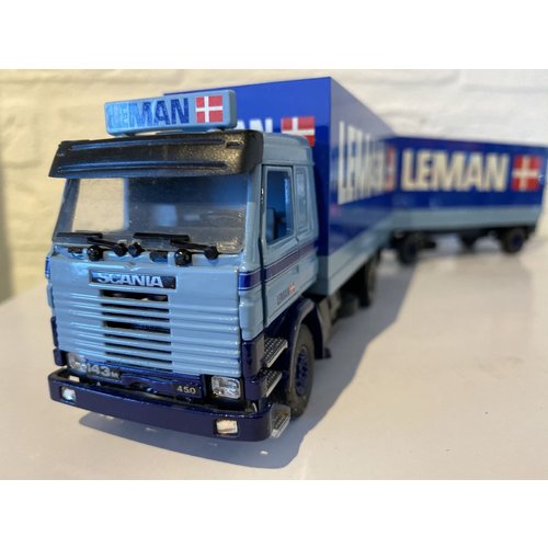 Tekno Tekno Scania 143M Gesloten combi Leman Tekno Tekno Scania 143M Gesloten combi Leman