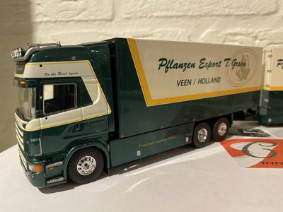 Tekno Tekno R580 Topline box truck combi T. Groen