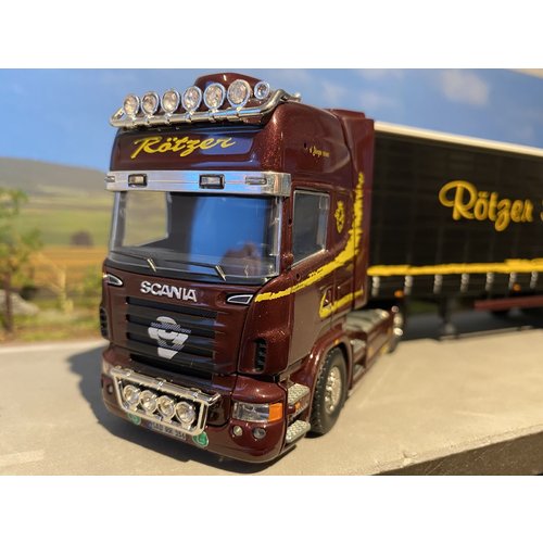 Tekno Tekno Scania R Topline with curtain side semi-trailer Rotzer