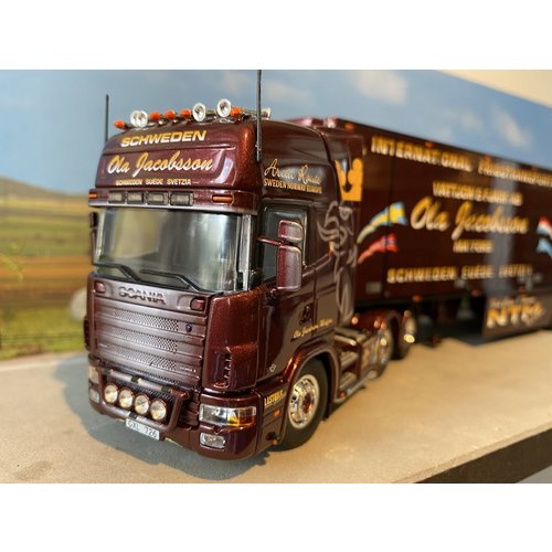 Tekno Tekno Scania 4-serie Topline with 3-axle NTM refrigerated trailer Ola Jacobsson