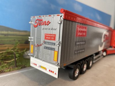 Tekno Tekno Scania 164G Topline met cargo floor oplegger Paauwe