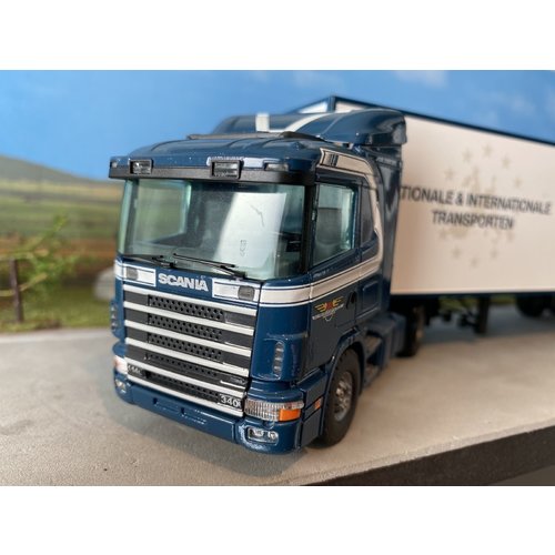 Tekno Tekno Scania 114L with box semi trailer D.J. Middelkoop