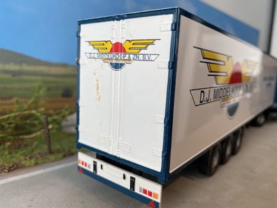 Tekno Tekno Scania 114L with box semi trailer D.J. Middelkoop