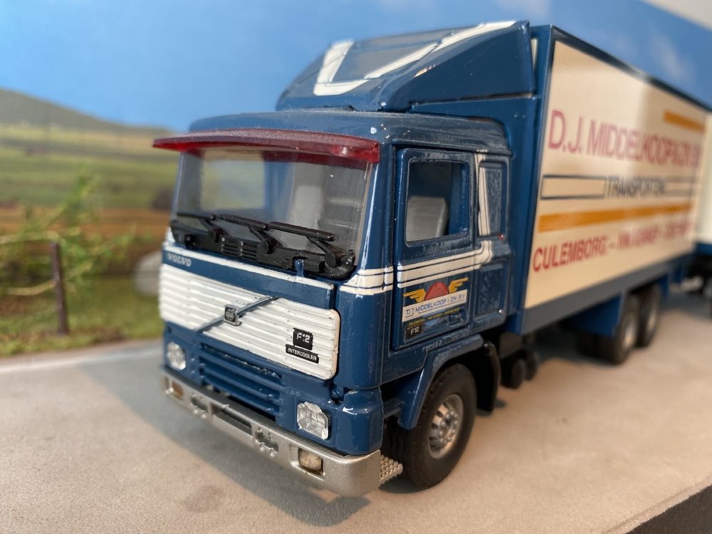 Tekno Tekno Volvo F12 rigid truck with trailer D.J. Middelkoop