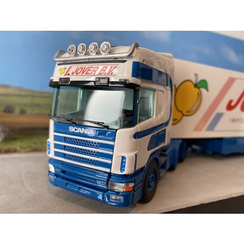 Tekno Tekno Scania 124L Topline met koeloplegger Jover Tekno Tekno Scania 124L Topline met koeloplegger Jover
