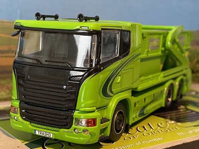 Tekno Tekno Scania R-serie laag dak met Laxo afzetysteem Miljo Trans