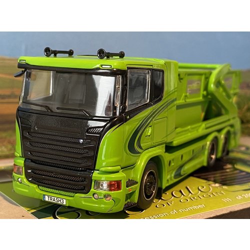 Tekno Tekno Scania R-serie low roof with Laxo hooklift system Miljo Trans