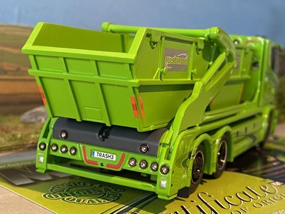 Tekno Tekno Scania R-serie low roof with Laxo hooklift system Miljo Trans