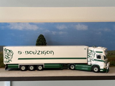 WSI WSI Scania Streamline Topline 4x2 reefer trailer S. Bouzigon