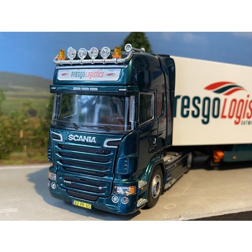 Tekno Tekno Scania R Topline 4x2 met 3 as Koeloplegger Fresgo Logistics Tekno Tekno Scania R Topline 4x2 met 3 as Koeloplegger Fresgo Logistics