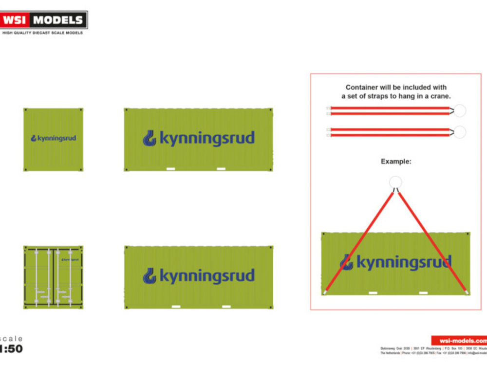 WSI WSI  20ft. container with lifting straps Kynningsrud