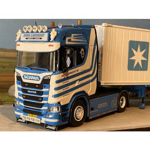Tekno Scania S Highline with container trailer + 40ft. reefer container Hans Lubrecht