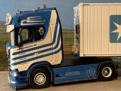 Tekno Scania S Highline with container trailer + 40ft. reefer container Hans Lubrecht