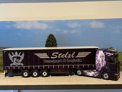 Tekno Tekno Scania Next Gen S650 highline with tautliner semi trailer Stelz