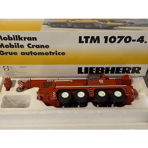 Conrad Modelle Conrad Liebherr LTM 107-4.1 mobile crane Fire brigade