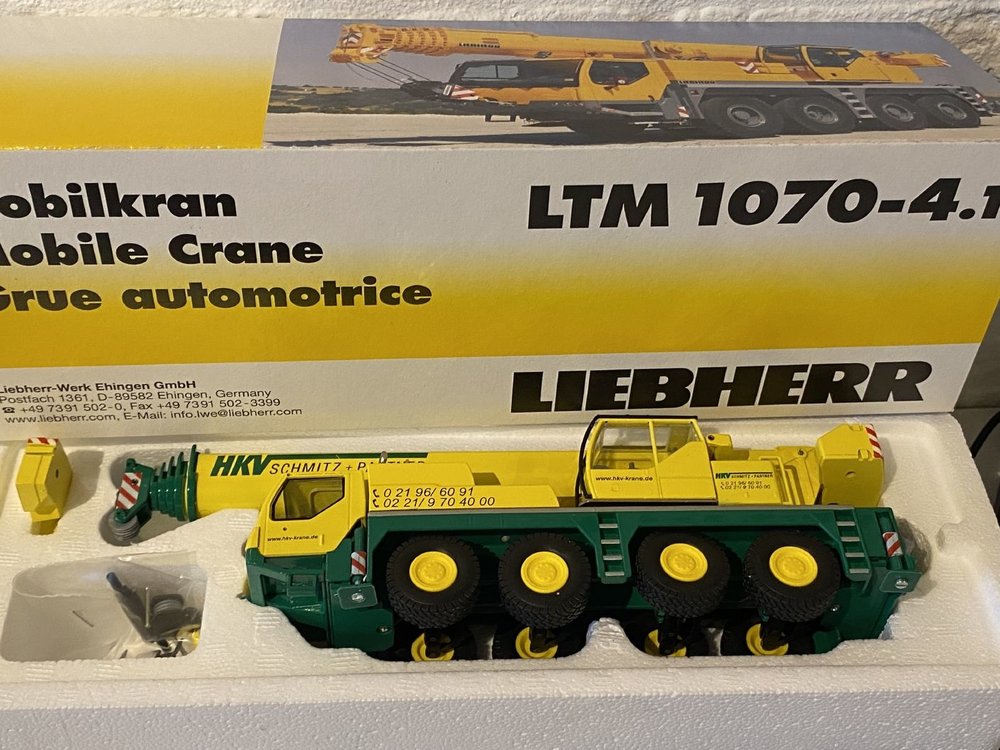 Conrad Modelle Conrad Liebherr LTM 1070-4.1  mobile crane HKV-krane.de