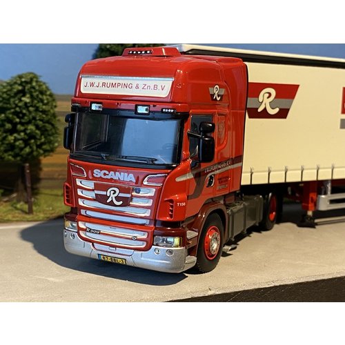 WSI WSI Scania R500 4x2 met schuifzeilenoplegger Rumping Transport WSI WSI Scania R500 4x2 met schuifzeilenoplegger Rumping Transport