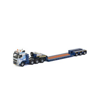 WSI Volvo FH2 Globetrotter 8x4 with 3-axle lowloader van Wijgerden
