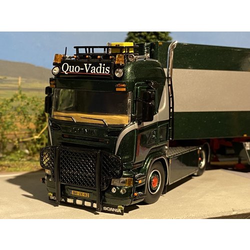 Tekno Tekno Scania R500 4x2 with 3-axle zamac reefer trailer Quo Vadis Tekno Tekno Scania R500 4x2 with 3-axle zamac reefer trailer Quo Vadis