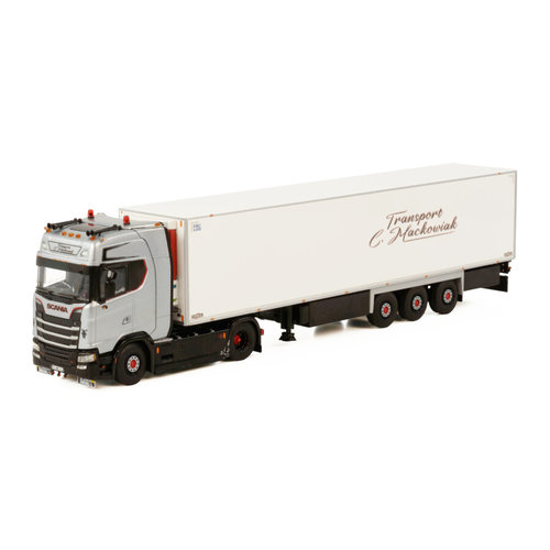 WSI WSI Scania S Highline 6x2 met 3-as koeloplegger Mackowiak WSI WSI Scania S Highline 6x2 met 3-as koeloplegger Mackowiak