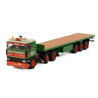 WSI DAF 3300 6x2 with 3-axle classic flatbed trailer Koninklijke SAAN