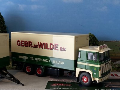 Tekno Tekno Scania 140 rigid truck with trailer Gebr. de Wilde