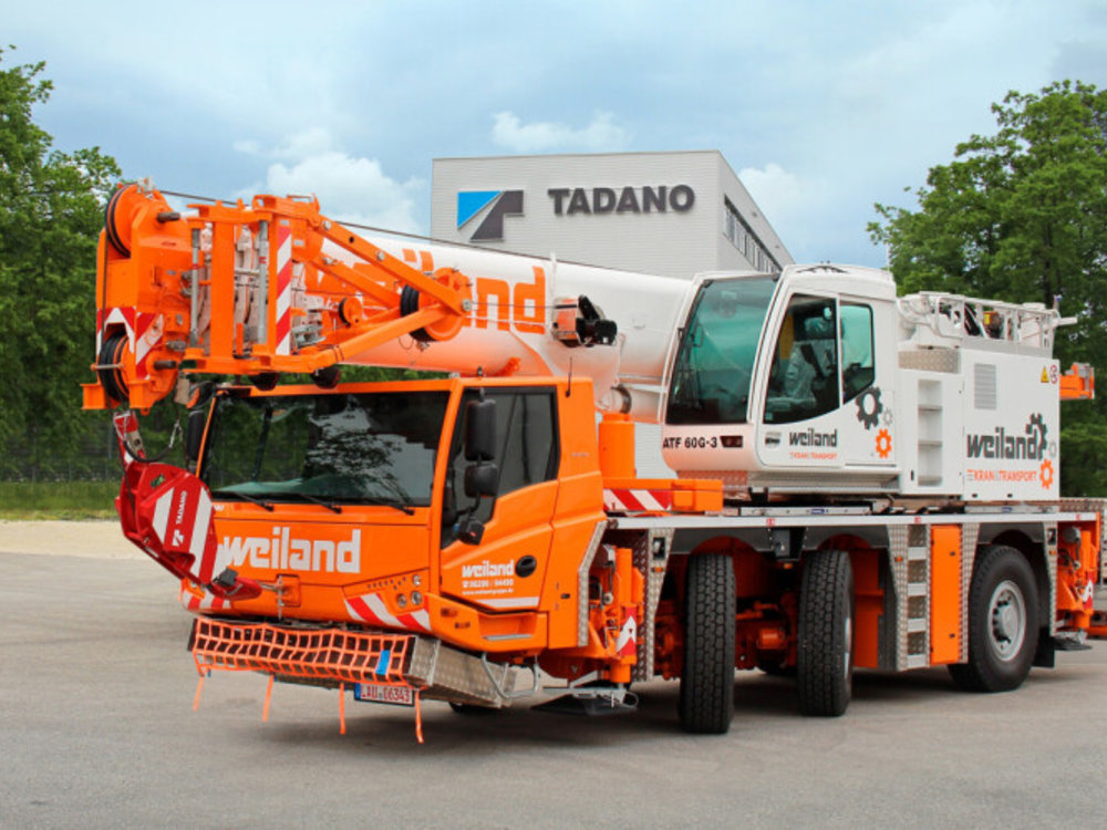 WSI Tadano Faun ATF 60G-3 Mobile Crane Weiland - Miniatuurshop.com