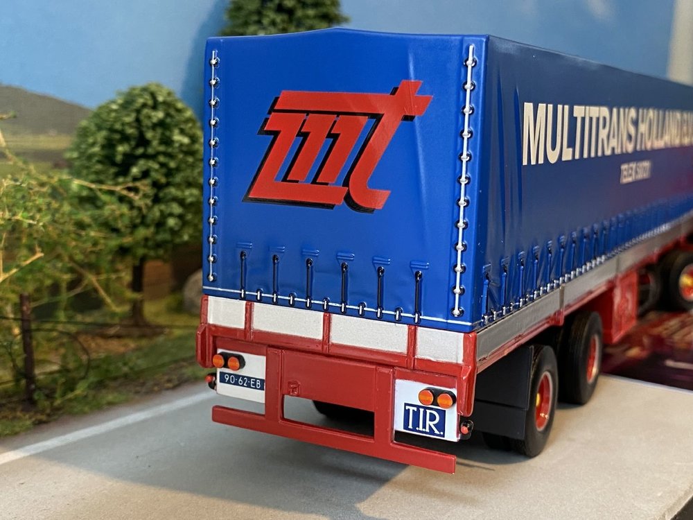 Tekno Tekno Scania 140 met 2-assige huifoplegger Fonteijn