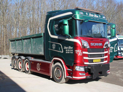 WSI WSI  Scania S met haakarm systeem + container 15m3 Brdr. Olsen