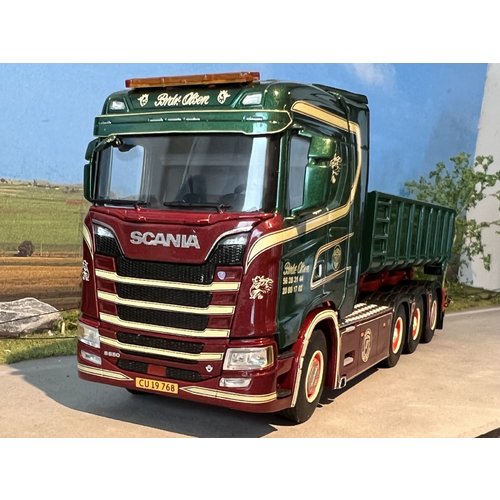 WSI WSI  Scania S met haakarm systeem + container 15m3 Brdr. Olsen