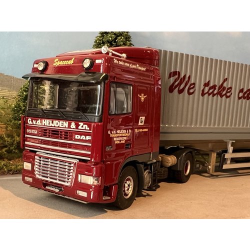 Tekno Tekno DAF 95XF/380 SC met container oplegger + 1x40ft. container G. v.d. Heijden Tekno Tekno DAF 95XF/380 SC met container oplegger + 1x40ft. container G. v.d. Heijden