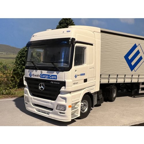 Tekno Tekno Mercedes Actros with 3-axle curtainside trailer Ewals Cargo Care