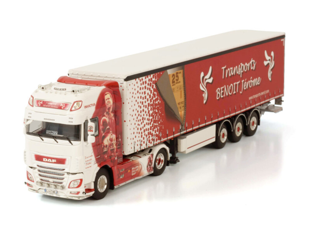 5） WSI DAF new XF SSC Van Heugten Transport Schuifzeilen Oplegger 