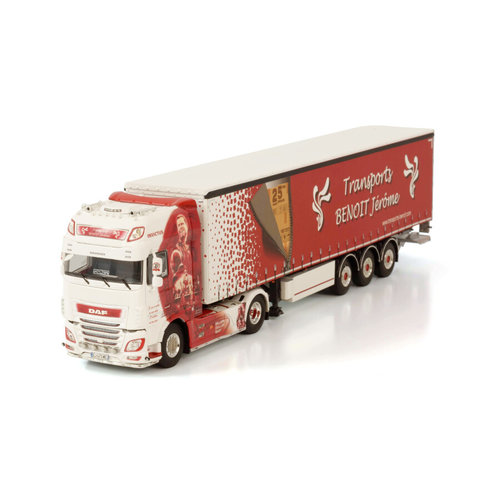 WSI WSI DAF XF Super Space Cab 4x2 with 3-axle curtainside trailer Transports Benoit Jérome WSI WSI DAF XF Super Space Cab 4x2 with 3-axle curtainside trailer Transports Benoit Jérome
