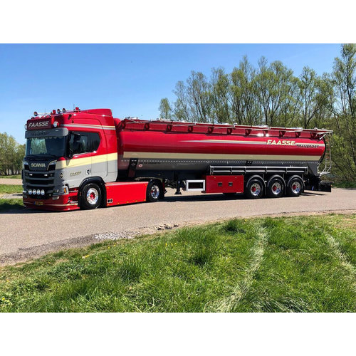 WSI WSI Scania R Highline 4x2 with 3-axle bulk tipper trailer FAASSE Transport WSI WSI Scania R Highline 4x2 with 3-axle bulk tipper trailer FAASSE Transport