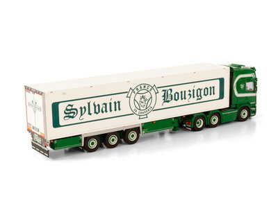 WSI WSI  Scania R Topline 6x2 met 3-as koeloplegger S. Bouzignon