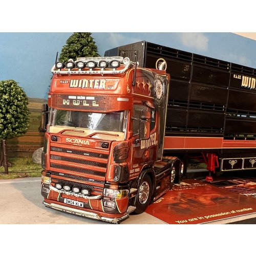 Tekno Tekno Scania 4-serie with Houghton livestock trailer Winter Tekno Tekno Scania 4-serie with Houghton livestock trailer Winter